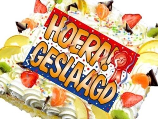 Hoera Geslaagd Taart !